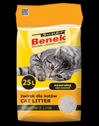 Benek Super Natural Nisip pentru litiera 25 L, galben