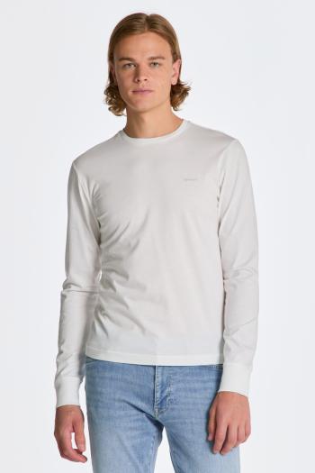 TRIČKO GANT SLIM MERC JERSEY LS T-SHIRT WHITE