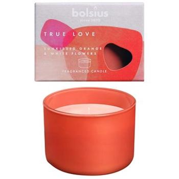 BOLSIUS True Love pomeranč a bílé květy 63 × 90 mm  (8717847148476)