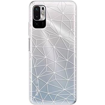 iSaprio Abstract Triangles 03 - white pro Xiaomi Redmi Note 10 5G (trian03w-TPU3-RmN10g5)