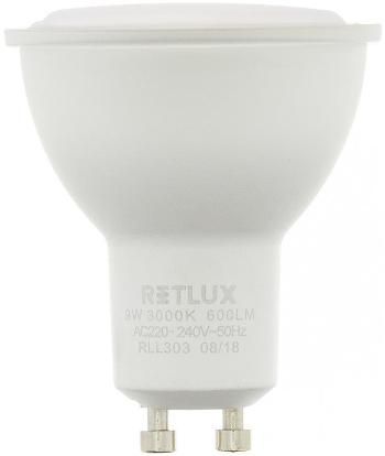 LED izzó RETLUX RLL 303 GU10 izzó 9W WW