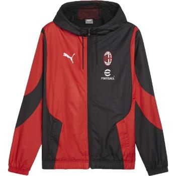 Puma AC MILAN PREMATCH WOVEN JACKET Pánská bunda, černá, velikost