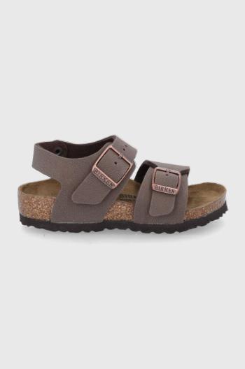 Dětské sandály Birkenstock hnědá barva