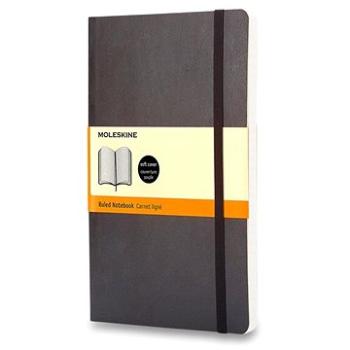 Moleskine S, měkké desky, linkovaný, černý (QP611)