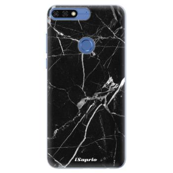 Silikonové pouzdro iSaprio - Black Marble 18 - Huawei Honor 7C