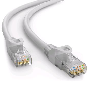 Kabel C-TECH CB-PP6-3 patchcord Cat6, UTP, šedý, 3m