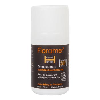 Deodorant přírodní pánský 24h roll-on HOMME 50 ml BIO   FLORAME