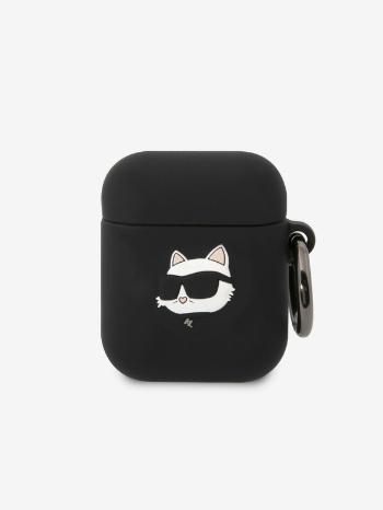 Karl Lagerfeld AirPods 1/2 Black Pouzdro Černá