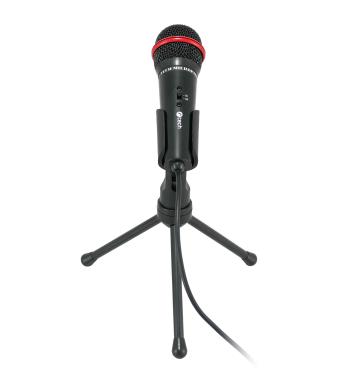 Stolní mikrofon C-TECH MIC-01, 3,5" stereo jack, 2.5m