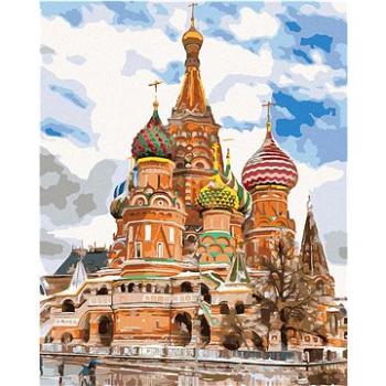 Diamondi - Diamantové malování - SAINT BASIL'S CATHEDRAL V MOSKVĚ, 40x50 cm, Vypnuté plátno na rám (606514B)