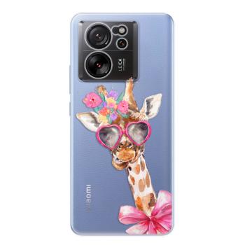 Odolné silikonové pouzdro iSaprio - Lady Giraffe - Xiaomi 13T / 13T Pro