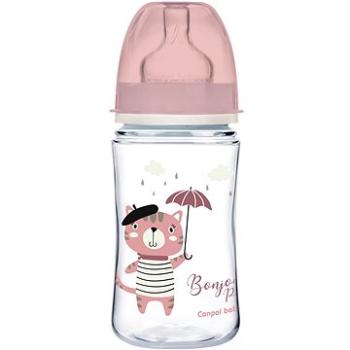 Canpol babies BONJOUR PARIS 240 ml růžová (5901691844384)