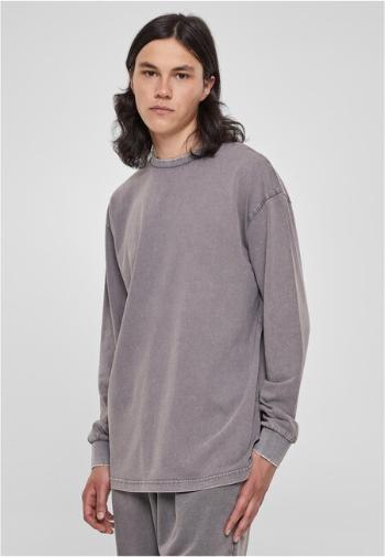 Urban Classics Heavy Boxy Acid Wash Longsleeve asphalt - XL