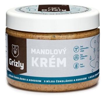 GRIZLY Mandlové máslo s kokosem a bílou čoko 500 g (8595678400167)