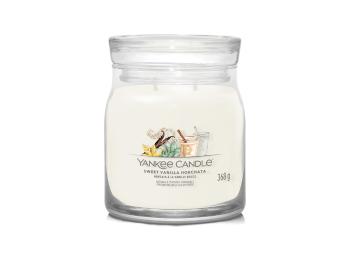 Yankee Candle Aromatická svíčka Signature sklo střední Sweet Vanilla Horchata 368 g