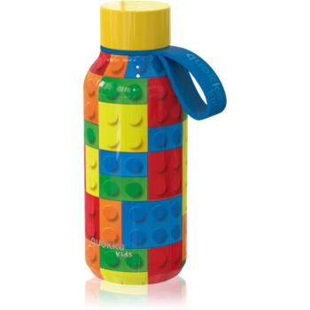 Quokka Solid Kids termoláhev s poutkem Color Bricks 330 ml