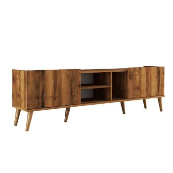 Masă TV Lotus Walnut, maro închis