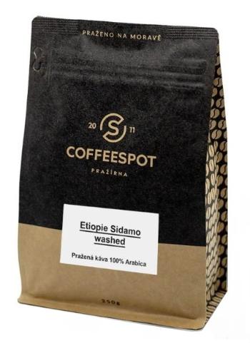 Coffeespot Etiopie Sidamo Washed zrnková káva 250 g