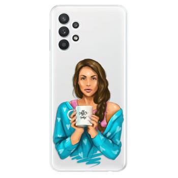 Odolné silikonové pouzdro iSaprio - Coffe Now - Brunette - Samsung Galaxy A32