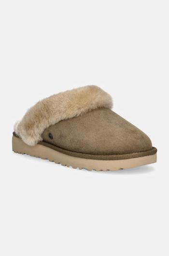 Semišové papuče UGG Classic Slipper II béžová barva, 1130876-ALP