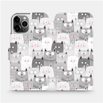 Flipové pouzdro na mobil Apple iPhone 12 Pro - M099P Kočičky (5903516375486)