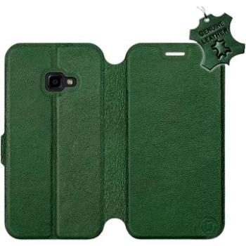 Flip pouzdro na mobil Samsung Xcover 4 - Zelené - kožené -   Green Leather (5903226527465)