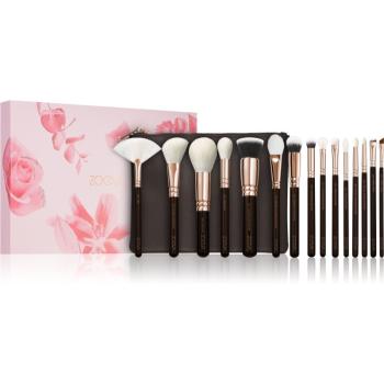 ZOEVA The Artists Brush Set Rose Golden Edition cestovní sada štětců s taštičkou