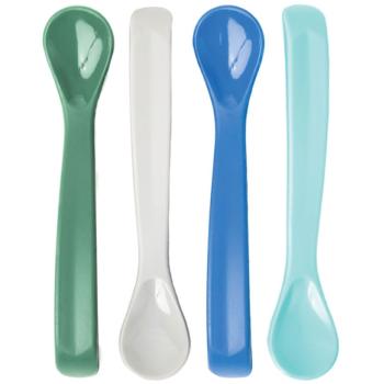 Tiny Twinkle Silicone Baby Spoons lžička Boy 4 ks