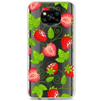 TopQ Xiaomi Poco X3 silikon Strawberries 60855 (Sun-60855)