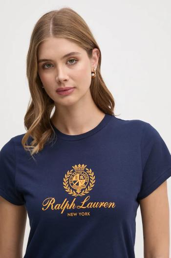 Bavlněné tričko Polo Ralph Lauren tmavomodrá barva, 211952901