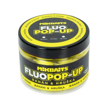 Mikbaits Plovoucí fluo boilie 14mm 150ml - Banán a Hruška 14mm