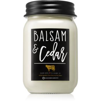 Milkhouse Candle Co. Farmhouse Balsam & Cedar vonná svíčka Mason Jar 368 g