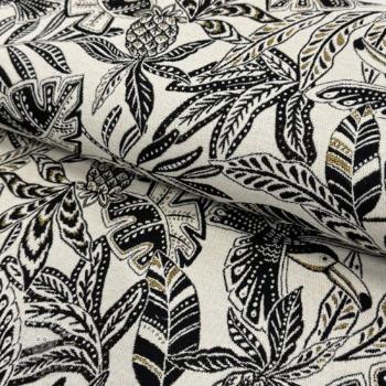 Dekorációs anyag jacquard Fortuna blanc