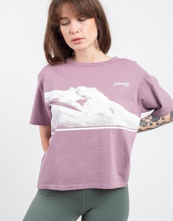 Tričko Patagonia W's Cloudcarver Easy Cut Organic T-Shirt Stormy Mauve