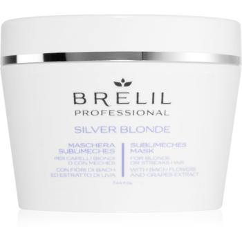 Brelil Professional Silver Blonde Sublimeches Mask hydratační maska neutralizující žluté tóny 220 ml