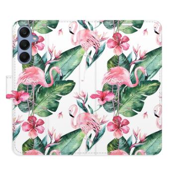 Flipové pouzdro iSaprio - Flamingos Pattern - Samsung Galaxy A25 5G