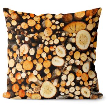 Vankúš Drevo (Veľkosť: 40 x 40 cm)
