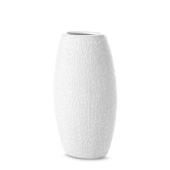 ArtFir Keramická váza RISO 9 | biela 13 x 9 x 25 cm