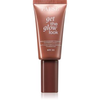 Paese Get The Glow Look Illuminating Foundation lehký make-up s rozjasňujícím účinkem SPF 20 odstín 4W Medium Beige 30 ml