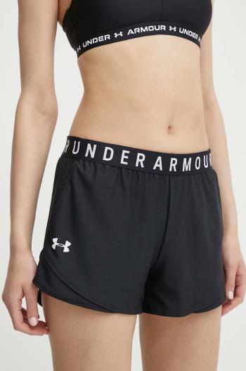 Tréninkové šortky Under Armour Play Up 3.0 černá barva, s potiskem, medium waist, 1344552