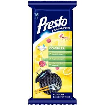 PRESTO čistící utěrky na gril 2v1 malina & citron 16 ks (5900095032090)