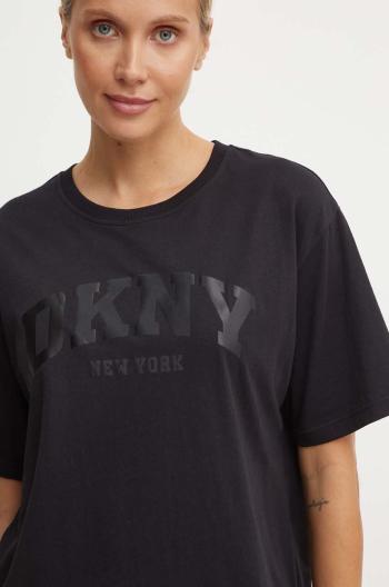 Bavlněné tričko Dkny černá barva, DP4T9812