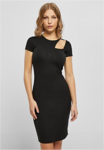 Urban Classics Ladies Cut Out Dress black - 5XL