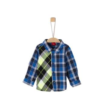 s. Olive r Shirt blue check