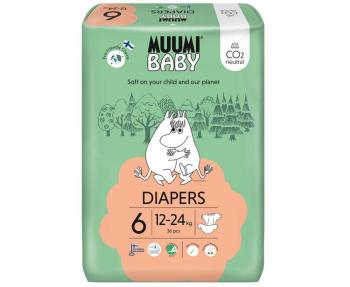 MUUMI Baby 6 Junior 12–24 kg (36 ks), eko pleny