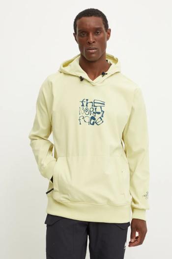 Sportovní mikina The North Face Tekno Logo Hoodie zelená barva, s kapucí, s potiskem, NF0A82V61OD1