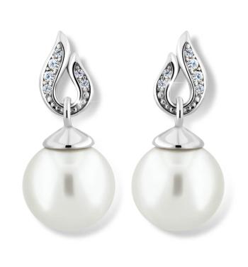 Cutie Jewellery Působivé perlové náušnice z bílého zlata Z6397-3125-10-X-2