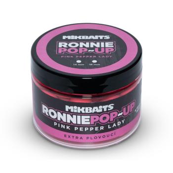 Mikbaits Plovoucí boilie Ronnie pop-up Pink Pepper Lady 150ml - 14mm