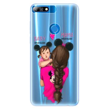 Silikonové pouzdro iSaprio - Mama Mouse Brunette and Girl - Huawei Y7 Prime 2018