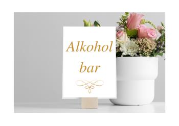 Personal Svatební informační karty - Elegant ornament 5 ks Univerzální karta: Rovná